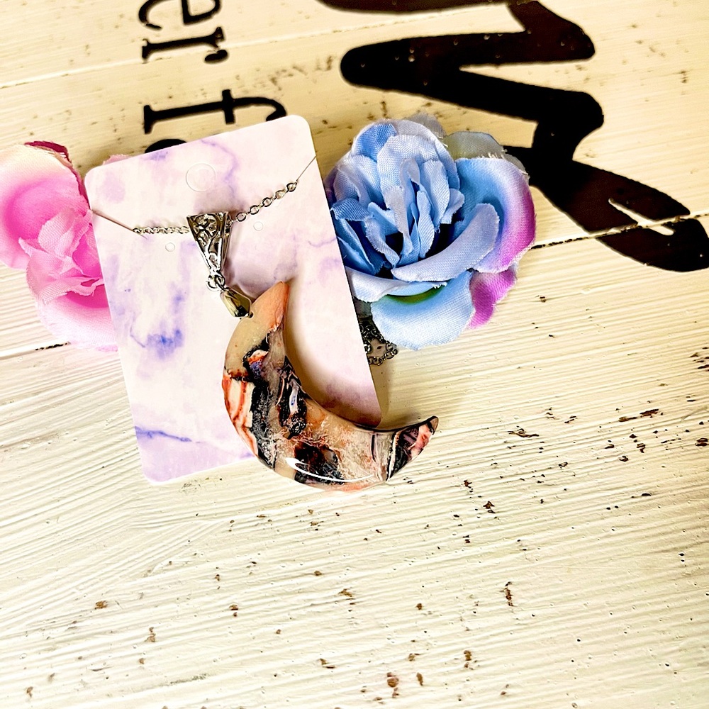 Handmade, polymer, clay necklace